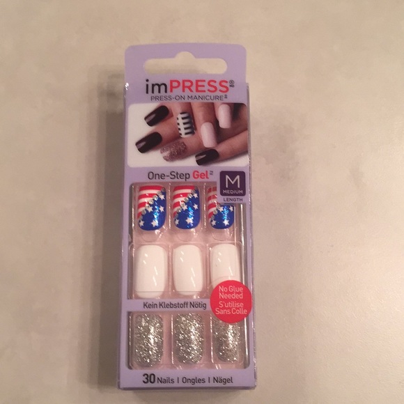 3 Sets ImPRESS Press-On Manicure In Medium Length - Picture 4 of 8